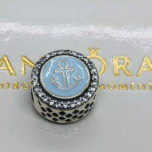 🌞📖Pandora Moments Charm Home & Anchor Charm S925 Silver with box